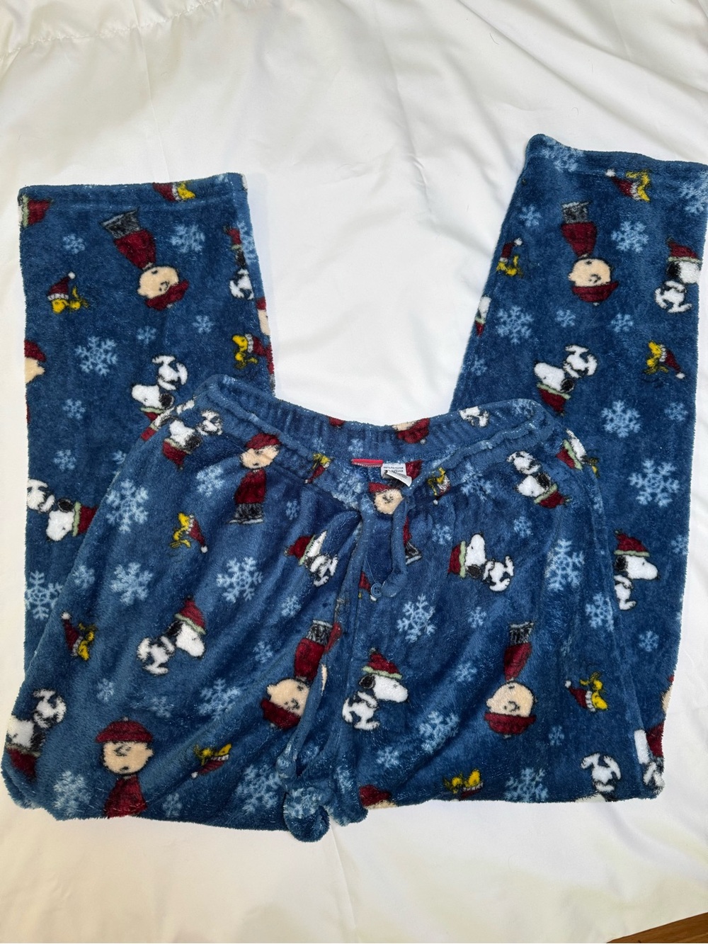 Peanuts Men’s Fleece Pajama Pants with Snoopy, Charlie Brown, and Woodstock